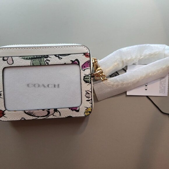 Coach zip card case with Creature Print - Picture 3 of 8